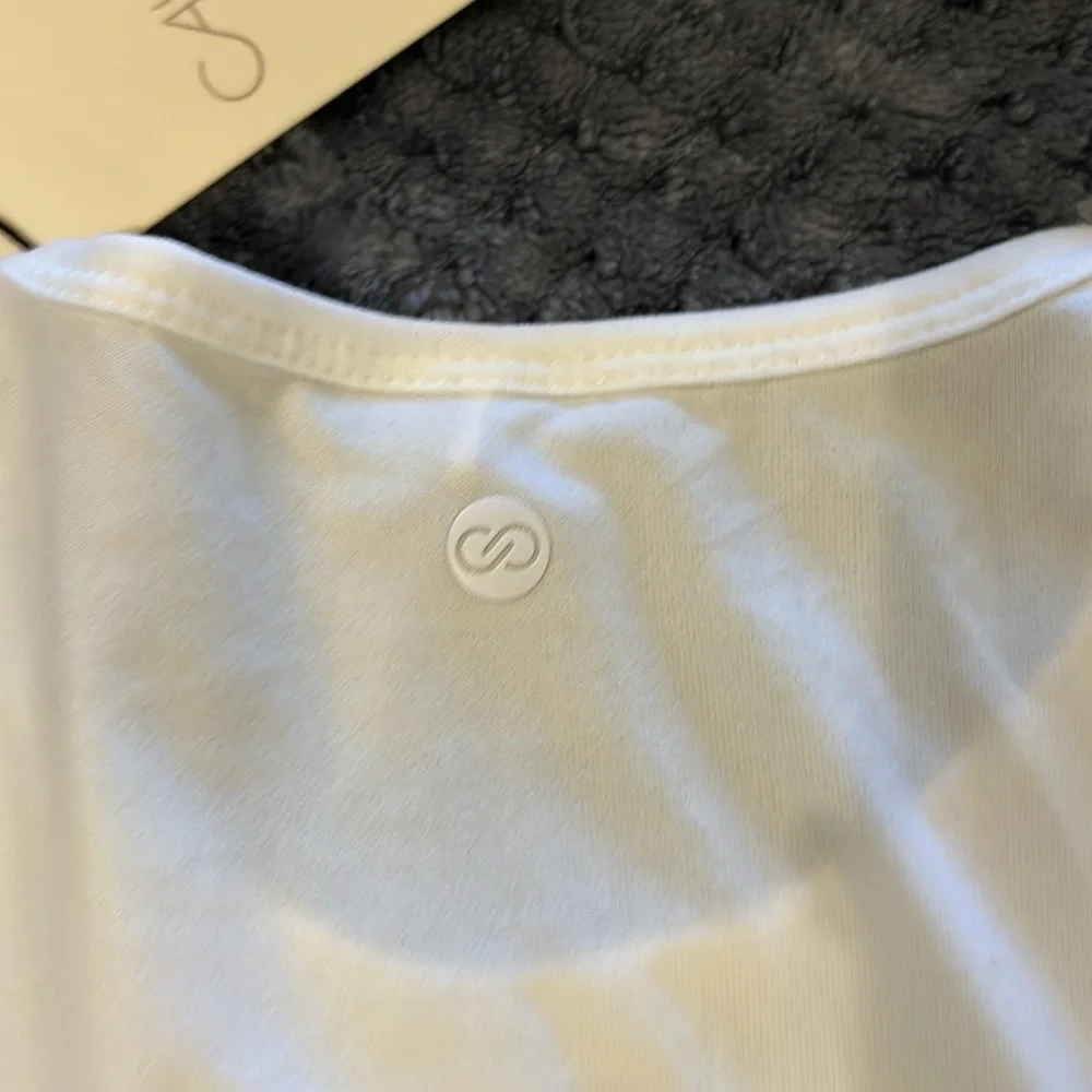 Bundle 2 NWT Calia by Carrie Underwood Lustralux Tank Tops SzS pure white blk - Picture 7 of 11